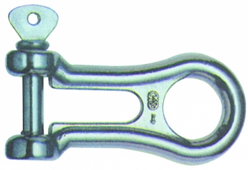 Kilit. Ana zincire ikinci çıpayı bağlamak için kullanılır. Paslanmaz çelik.