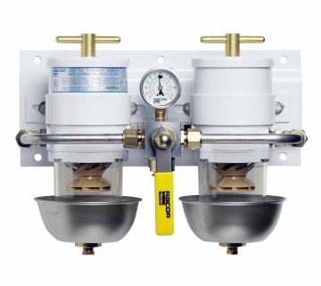 Racor türbin serisi mazot filtreleri. Yüksek kapasiteli su ayırma ve yakıt filtrasyonu için verimli çözüm.