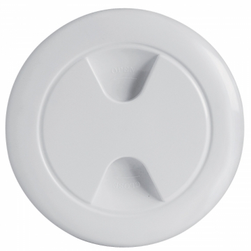 Plastik kontrol kapağı. Beyaz. İç Ø (mm): 152  Dış Ø (mm): 220