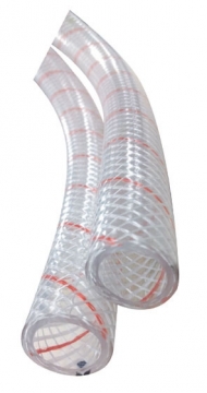 Shields polyester takviyeli şeffaf PVC hortum. / Metre Fiyatıdır.
