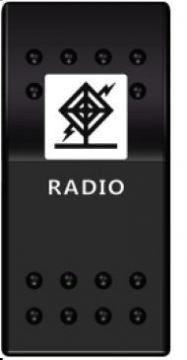 Switch On-Off 12-24V Radio